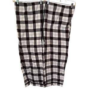 Wondershop Mens Plaid Pajama Pants Black White Gray Size 5X